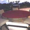 Felt Poker table Cover for 36, 48, 60, or 72 round table made to order by Playezze in USA (ruby casino) 54 inch round view 3