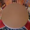 Playezze Felt Poker Table Cover - Custom Made to Order - Bonnet - with Drawstring Bloc and Bag (Brown, 54 inch Round) view 3