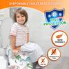 20 Extra Large Toilet Seat Covers Disposable for Kids & Adults-Toilet Covers Disposable for Travel-Toddler Toilet Seat Cover Liners for Potty Training-Individually Wrapped-Waterproof (Dinosaurs) view 2