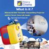 Story Cinema Kids Interactive Read-Aloud Storytelling Projector Audiovisual Bedtime Story Player Starter Set w/6 Classic Books, Easy-to-Use Includes Lullaby view 2