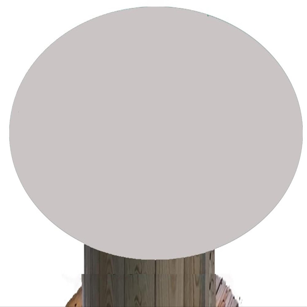 Playezze Felt Poker Table Cover - Custom Made to Order - Bonnet - with Drawstring Bloc and Bag (Grey, 48 inch Round)