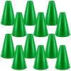 Woanger 12 Pieces Cheer Megaphone for Party Favors Sports Cheers Party Noisemaker DIY Plastic Megaphone for Sports Match Mardi Gras Outdoor Activities(Green) view 1