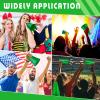 Woanger 12 Pieces Cheer Megaphone for Party Favors Sports Cheers Party Noisemaker DIY Plastic Megaphone for Sports Match Mardi Gras Outdoor Activities(Green) view 4