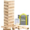 GOROCK Giant Tumble Tower Games60 Pcs Wooden Block Up to 5FT Stacking Game with Dice Scoreboard and Carry Bag Christmas Birthday Gift for Family Outdoor Indoor Party Camping Beach Lawn Games view 1