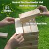 GOROCK Giant Tumble Tower Games60 Pcs Wooden Block Up to 5FT Stacking Game with Dice Scoreboard and Carry Bag Christmas Birthday Gift for Family Outdoor Indoor Party Camping Beach Lawn Games view 3