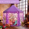 Purple Princess Castle Tent for Girls with Fairy Star Lights Play Tents for Kids Hexagon Playhouse Fairy Toys for Children or Toddlers Indoor or Outdoor Games view 2