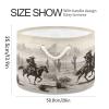 Kigai Western Cowboy Cotton Rope Basket Large Round Baby Laundry Basket Toy Blanket Books Storage Bin for Bedroom Bathroom Nursery Home Decor view 2