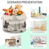 Kigai Western Cowboy Cotton Rope Basket Large Round Baby Laundry Basket Toy Blanket Books Storage Bin for Bedroom Bathroom Nursery Home Decor view 4