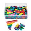 hand2mind Plastic Rainbow Fraction Tiles and Fraction Tower Cubes Montessori Math Materials view 2