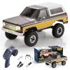 BEEZRC FMS 1/24 RC Crawler Officially Licensed Chevy K5 Blazer RC Car FCX24 RTR RC Pickup Truck SUV 4WD 2.4GHz Hobby RC Model 8km/h Mini car RC Off-Road Remote Control Car (Brown) view 1