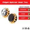 Copper Gear Metal Fidget Spinner Sensory Toy for Adults, Teens and Kids, Plastic Fidget Toy, Ideal for Anxiety Relief, Stress Relief, ADHD and Autism, 1 Count (Black) view 2