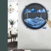 ETULLE 360 Rotating Sand Art Liquid Motion 3D Deep Sea Sandscape, Moving Sand Art Decor, Round Glass Frame Display Flowing Sand Relaxing Toy for Home Office Work Decor view 2