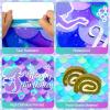 3 Pcs Mermaid Tablecloth-Happy Birthday Mermaids Table Cover, Disposable Plastic Rectangle Ocean Under The Sea Mermaids Table Cloth for Mermaid Birthday Decorations and Party Supplies, 54 x 108 Inch view 4