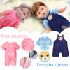 Alive Girl Doll Clothes - 12 Inch Dolls Clothes, 6 Different Dress Set Includes 4 Baby Dolls Dress 2 Jumpsuit, Princess Costume Dresses Decorative Accessories Fits All 12 inches Girls Doll, Girl Gift view 3