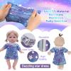 Alive Girl Doll Clothes - 12 Inch Dolls Clothes, 6 Different Dress Set Includes 4 Baby Dolls Dress 2 Jumpsuit, Princess Costume Dresses Decorative Accessories Fits All 12 inches Girls Doll, Girl Gift view 4