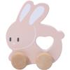 Montessori Mama Wooden Push and Pull Toy Rabbit - Baby Toy Vintage Pull Toys Learning Activity - Easter Gift Safe Ideal for Skill Development view 1