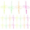 Alasum Flying Helicopter Toy, 40PCS Colorful Rotating Flywheel Toys Hand Crank Flying for Kids Outdoor Games Interaction Bamboo Dragonfly 5.11x5.11x9.44 Inch view 1