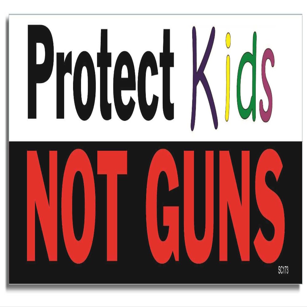 Gear Tatz - Protect Kids Not Guns - Political,Pro-Gun Safety- Car Magnet - 2.75 x 9.5 inches - Professionally Made in The USA (Magnetic, X1)