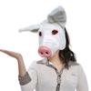 BEESUM 2023 Premium Cute Pig Head Mask Plush Animal Piglet Dress Up Hat for Halloween Christmas Party Costume (White) view 1