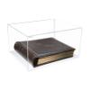 Better Display Cases Clear Acrylic Photo Album Display Case with White Base - 15.25" L x 12" W x 8" H (A026/V12) view 1