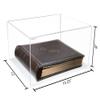 Better Display Cases Clear Acrylic Photo Album Display Case with White Base - 15.25" L x 12" W x 8" H (A026/V12) view 2