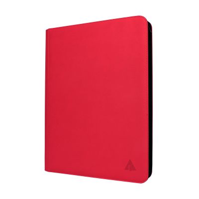 Rieton 16 Pocket 1000+ Pockets Card Binder, Large Ringless Side Loading Pockets Trading Card Album Folder for TCG -Red