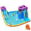 BOUNTECH Inflatable Water Slide Park, 15x14.5FT Mega Kids Waterslide Outdoor w/Dual Slides&Climbing for Racing Fun, Splash Pool, Blow up Water Slides Inflatables for Big Kids Backyard Party Gifts view 1