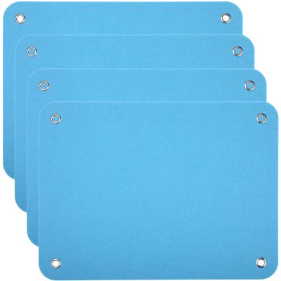 4 Pieces Felt Board for Toddlers Classroom Flannel Board Stories for Preschool Homeschooling, Kids Felt Story Activity Wall Hanging Children Birthday Gifts, 11.8 x 15.75 Inch (Blue)