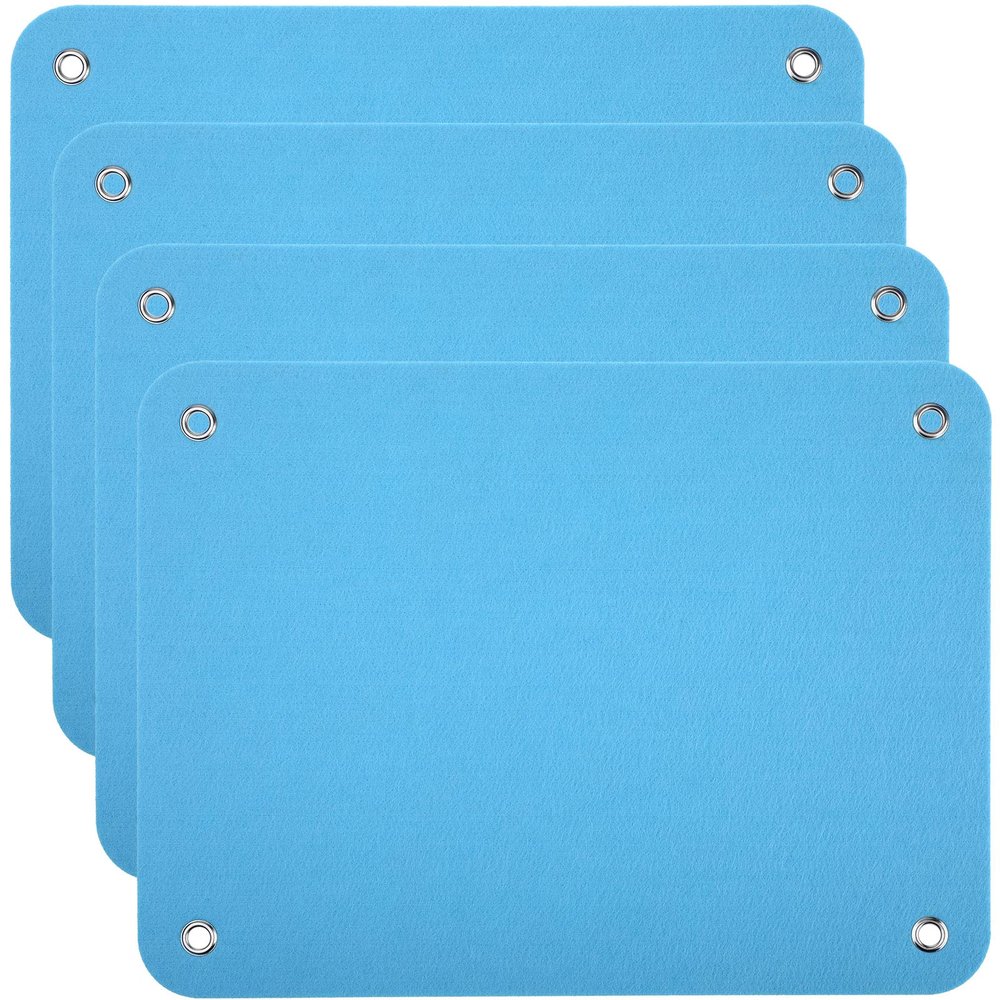 4 Pieces Felt Board for Toddlers Classroom Flannel Board Stories for Preschool Homeschooling, Kids Felt Story Activity Wall Hanging Children Birthday Gifts, 11.8 x 15.75 Inch (Blue)