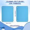 4 Pieces Felt Board for Toddlers Classroom Flannel Board Stories for Preschool Homeschooling, Kids Felt Story Activity Wall Hanging Children Birthday Gifts, 11.8 x 15.75 Inch (Blue) view 2