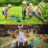 Qtioucp Kids Gardening Tools Outdoor Toys Set Backyard Play with Wheelbarrow Educational STEM Learning Pretend Toys Outdoor Indoor for Toddlers Kids Boys Girls view 2