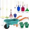 Qtioucp Kids Gardening Tools Outdoor Toys Set Backyard Play with Wheelbarrow Educational STEM Learning Pretend Toys Outdoor Indoor for Toddlers Kids Boys Girls view 4