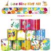 YYMYMGJ 48PCS Art Slap Bracelets Paint Party Favors for Creative Paint Splash Art Themed Party Kids Birthday Party Baby Shower Holiday Party Gift Supplies Decorations for Kids view 2