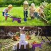 Qtioucp Kids Gardening Tools Outdoor Toys Set Backyard Play with Wheelbarrow Educational STEM Learning Pretend Toys Outdoor Indoor for Toddlers Kids Boys Girls view 2