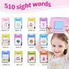 GlobalTronics 510 Sight Words Talking Flash Cards Toddler Toys Pocket Speech for Toddlers, Talking Learning Flash Cards Educational Toys Sensory Toys for Boys and Girls (Pink), Medium view 2