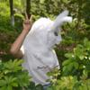 BEESUM 2023 Premium Rabbit Head Mask Moving Mouth Hare Cosplay Masks Hat for Halloween Christmas Party Costume (White) view 3