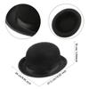 SGBETTER 8 Pack Black Bowler Hats Derby Hat Deluxe Costume Hat for Funny Hat Party Men Women Vintage Costumes Accessories Halloween Dress up view 2