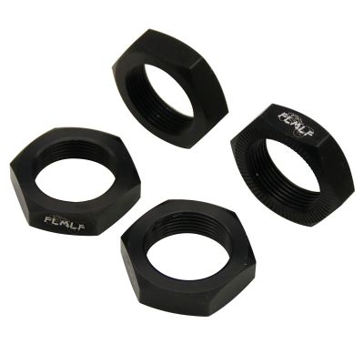 FLMLF Aluminium Wheel Nut Set for 1/5 Scale Hpi RV Km Baja 5b RC Car Parts (Black)