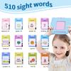 Talking Flash Cards for Toddler, Learning Toys for Toddlers 1-3 Pocket Speech, Talking Learning Flash Cards Educational Toys Sensory Toys Gift for Boys and Girls (510 Sight Words-Blue) view 2