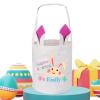Touber Personalized Easter Basket Gifts, Easter Baskets for Kids Easter Bunny Baskets Personalized Easter Gifts for Kids Easter Basket with Name Boys Girls Easter Basket Ideas - Pink view 1