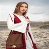 PROCOS Viking Canvas Shoulder Bag, Renaissance Medieval Small Pilgrim Pouch Bag view 2