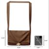 PROCOS Viking Canvas Shoulder Bag, Renaissance Medieval Small Pilgrim Pouch Bag view 3