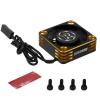 HOBOHY 30mm Motor Fan RC Model 540 550 Brushless Motor Heatsink 28000RPM ESC Cooling Fan Compatible with TraxxasArrma, Tamiya SCX10, RC4WD, Wltoys, 1/8 1/10 1/12 RC Car Upgrades Parts Golden view 1