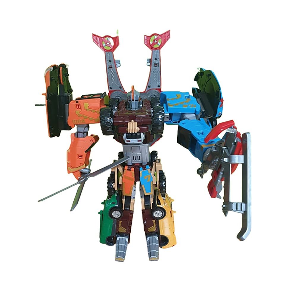 It likes Super-Giant 7-Stage Combined Robot Tobo Giga Seven 7 Cars Transformed into one Robot 25.2 x 16.1 x 7.5inch