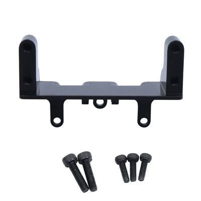 Palumma Aluminum Alloy Front/Rear Servo Mount for Axial 1/18 Capra UTB18 Servo Mount Bracket/Steering Servo Bracket Accessories (Front&black)