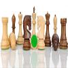 4" Russian Zagreb Chess Pieces Set only | Luxury Unique Chess Set in Golden Rosewood |Chess Moscow view 1