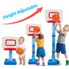 Toddler Basketball Hoop Indoor Mini Adjustable Basketball Goal with Ball Pump Outdoor Toys Backyard Game Outside Pool Basketball Toys for 3 4 Year Old Boy Girl Kid Toy Age 4-8 Birthday Gift view 2