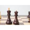 3.9" Russian Zagreb 59' Chess Pieces only Set - Double Weighted Rose Wood view 4