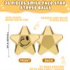 Deekin 36 Pieces Star Stress Balls Mini Foam Ball Stress Relief Toys for Teens and Adults Student Bag Fillers, Gold(Novelty,1.6 Inch) view 2