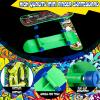 Sosation 18 Pcs Mini Finger Skateboard Valentine Party Gift Favors Mini Skateboards Novelty Fingerboard Decorations Fingertips Movement Finger Gift(Cool Style) view 4